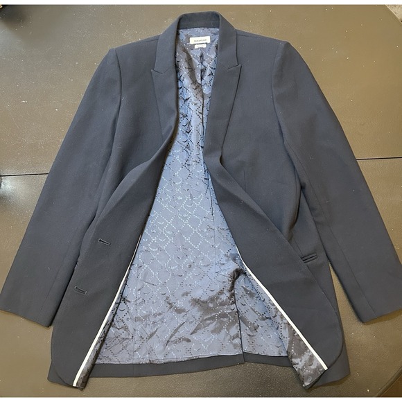 Maison Zadig And Voltaire Navy Blue Blazer With Viva Skull Size 38 US 8, 10 - Picture 7 of 11